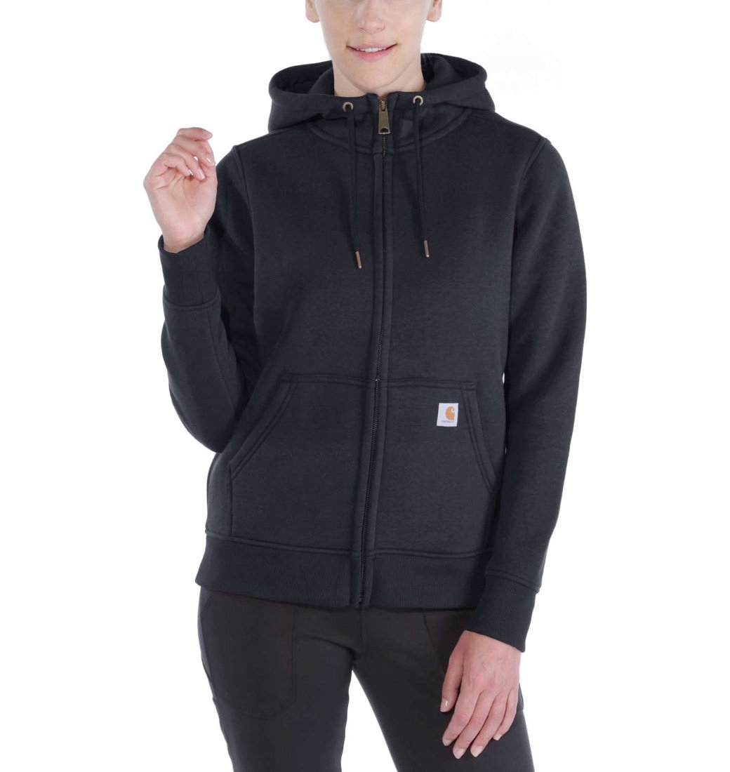 Carhartt Mikina Clarksburg Full Zip Hoodie Black velikost L