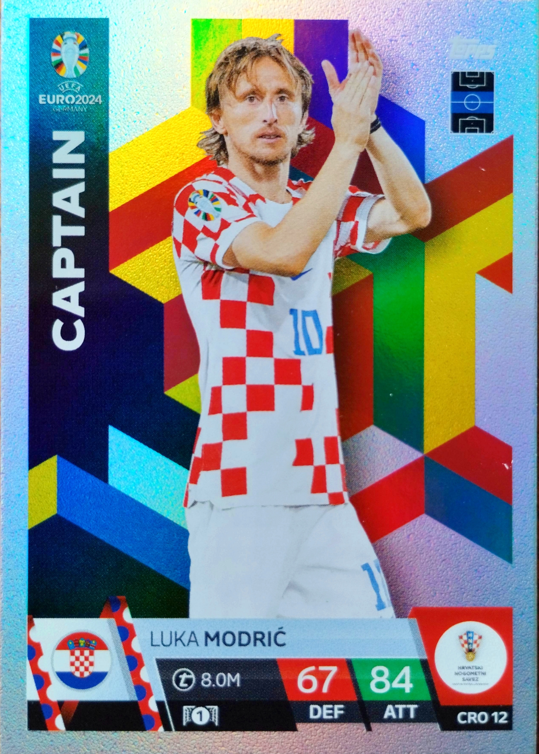 Euro 2024 Topps Match Attax Captain Cro 12 Luka Modric