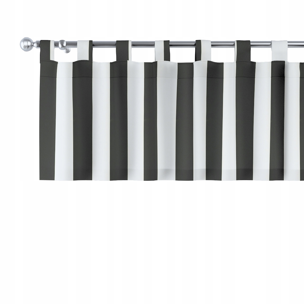 Dekoria Lambrequin na trakoch 390x40 čierny