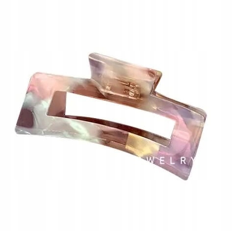 

Spinka do włosów klamra prostokątna akrylowa ombre