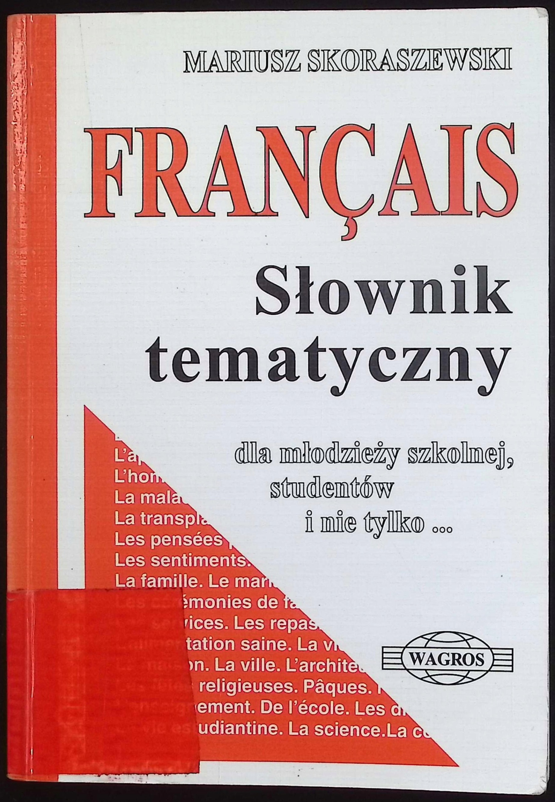 Francuski słownik tematyczny dla młodzieży szkolnej