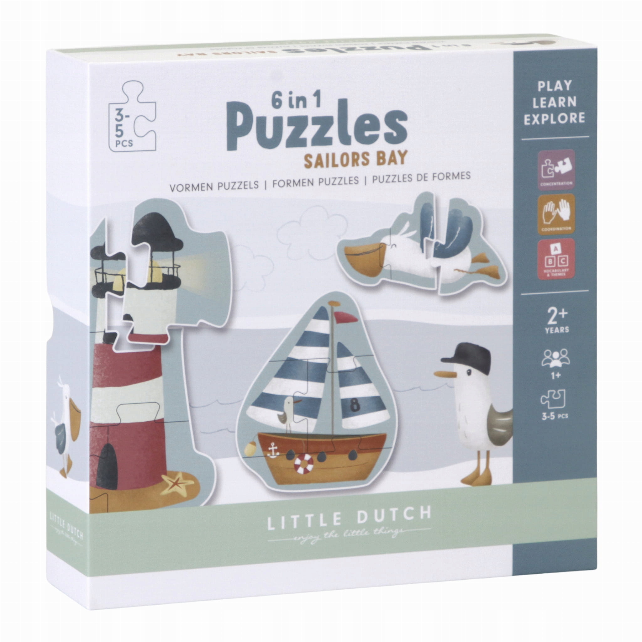 

Puzzle 6 Elementów Sailors Bay 2+ Little Dutch