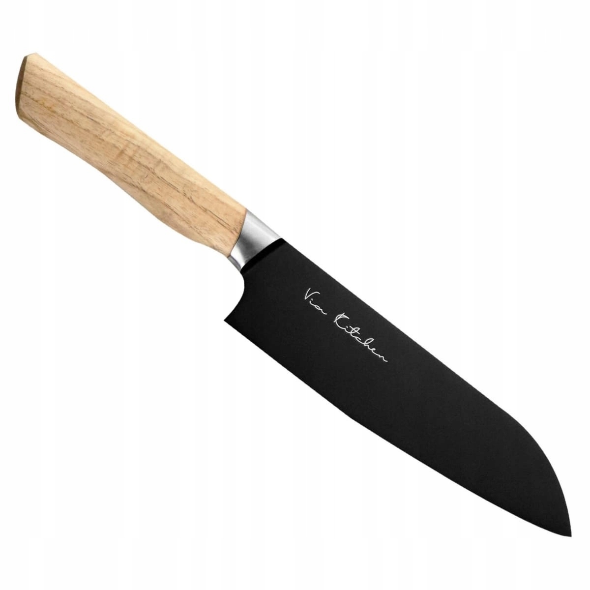 Satake Black Ash Japonský ostrý kuchynský nôž Santoku na zeleninu 56 Hrc 17 cm