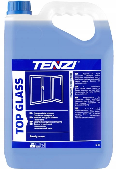 TENZI TOP GLASS 5L. S-02/005 PŁYN DO MYCIA SZYB, S