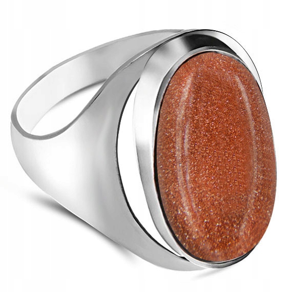 

Pierścionek Srebrny Z Piaskiem Pustyni Rozmiar 16