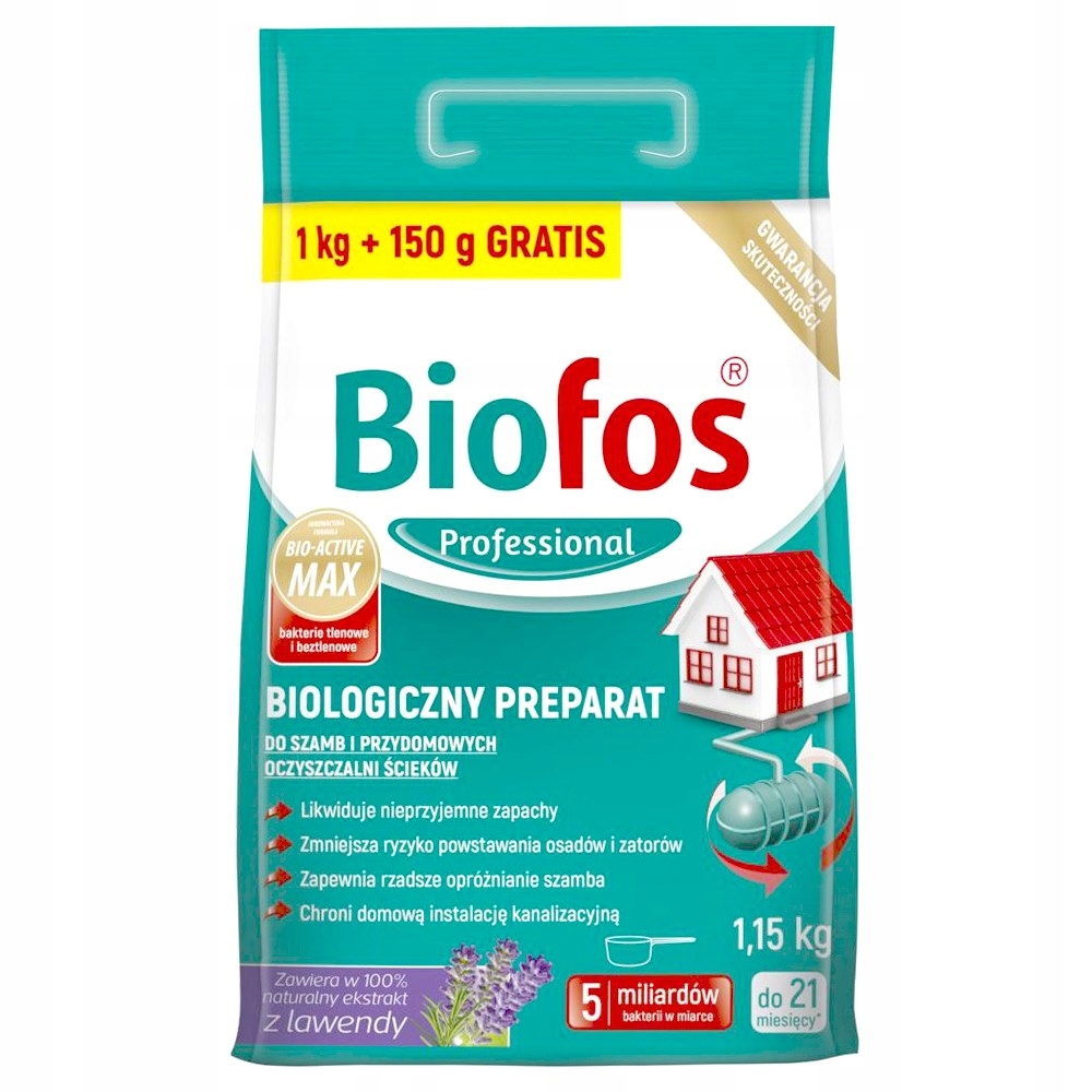 

Biofos Preparat Bakterie Szambo Oczyszczalnia 1,15