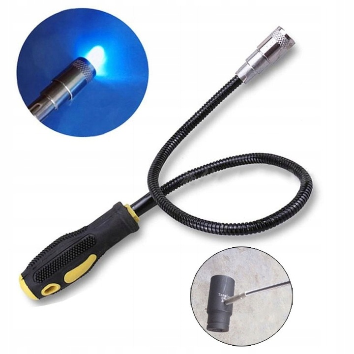 Chwytak elastyczny gięty magnetyczny magnes z led