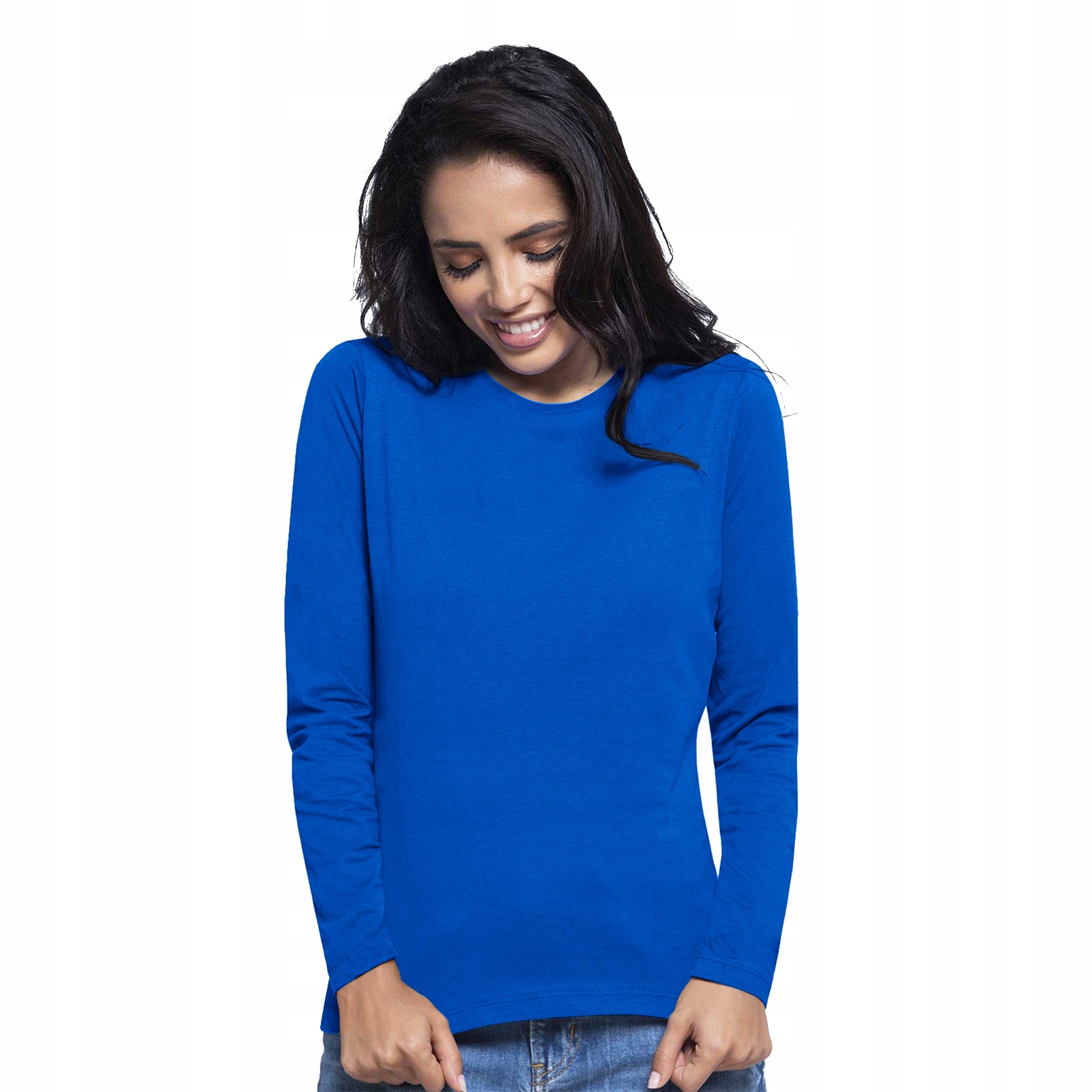 

Bluzka damska z długim rękawem Jhk chabrowa S