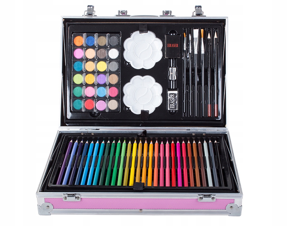 Zestaw do malowania w walizce 145szt artystyczny Bohater brak