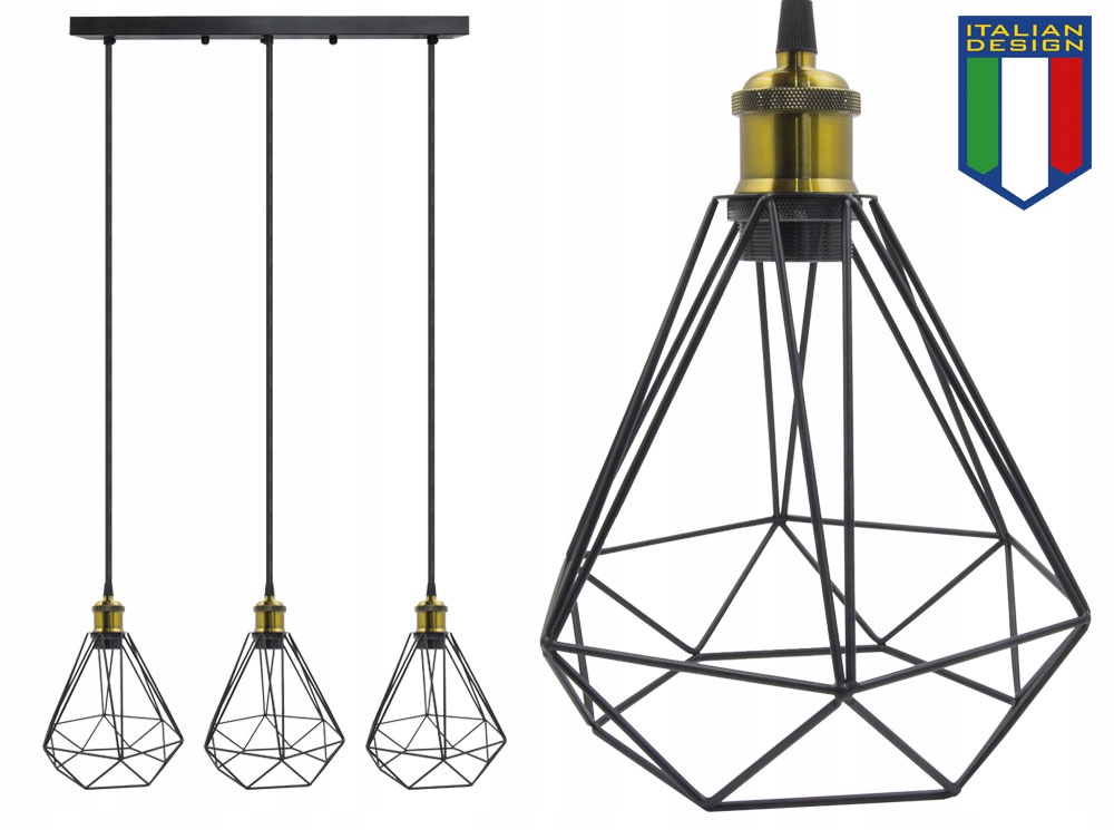 LAMPA SUFITOWA WISZĄCA DIAMA ŻYRADNOL LED LOFT AC3 Marka B-LINE