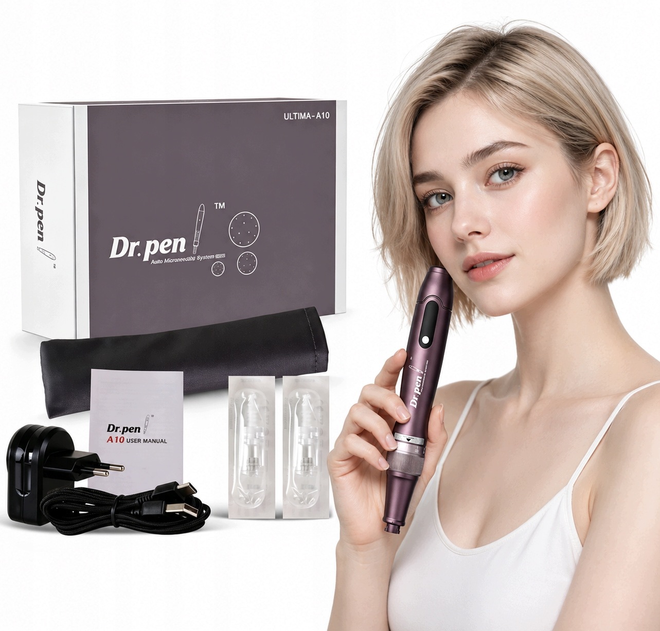 Derma Pen Dr Pen A10 Bezdrátová mezoterapie 20 kazet Návod k použití Pl