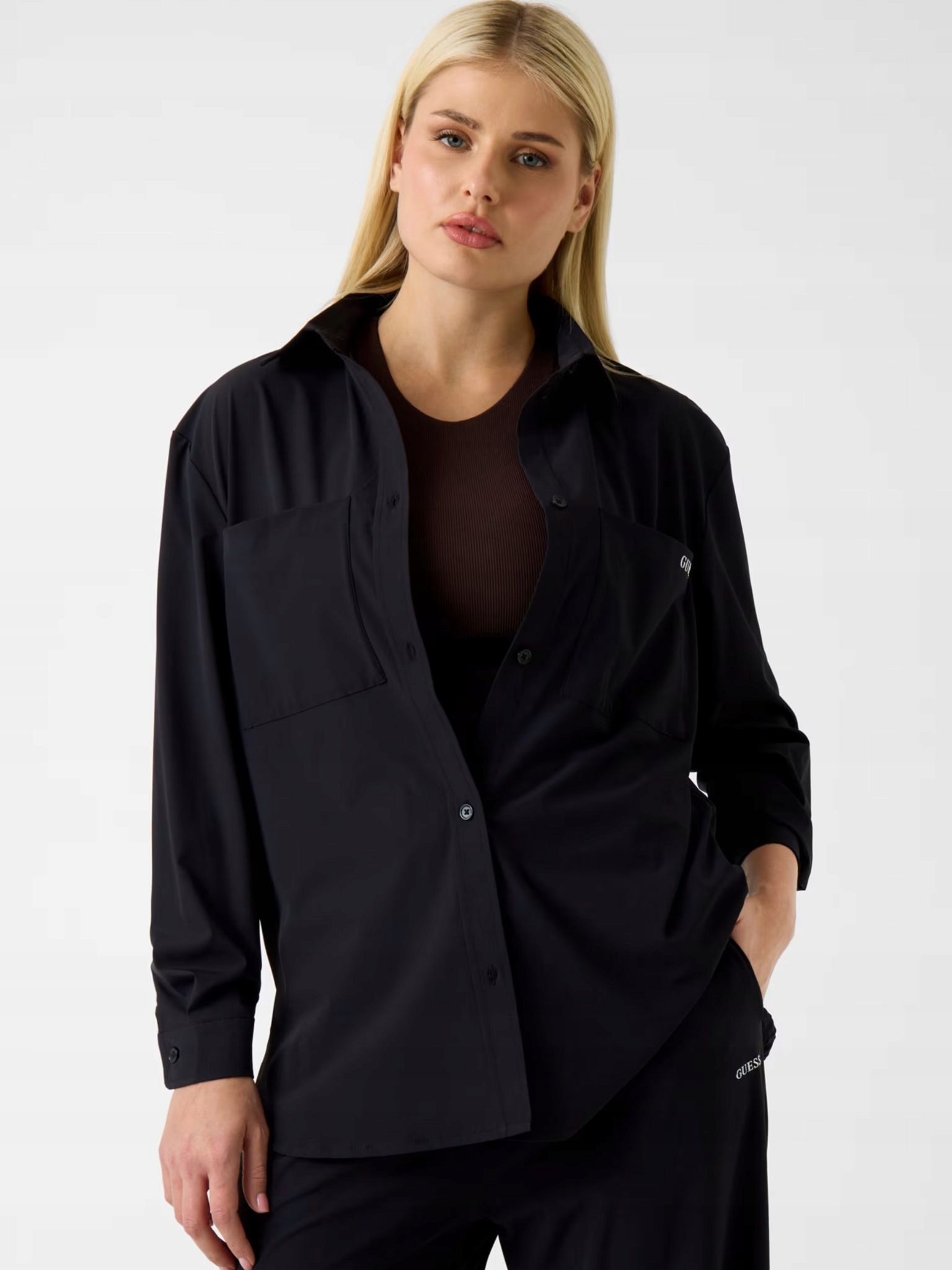 Dámská košile Guess V6RH00 WL232 Černá M