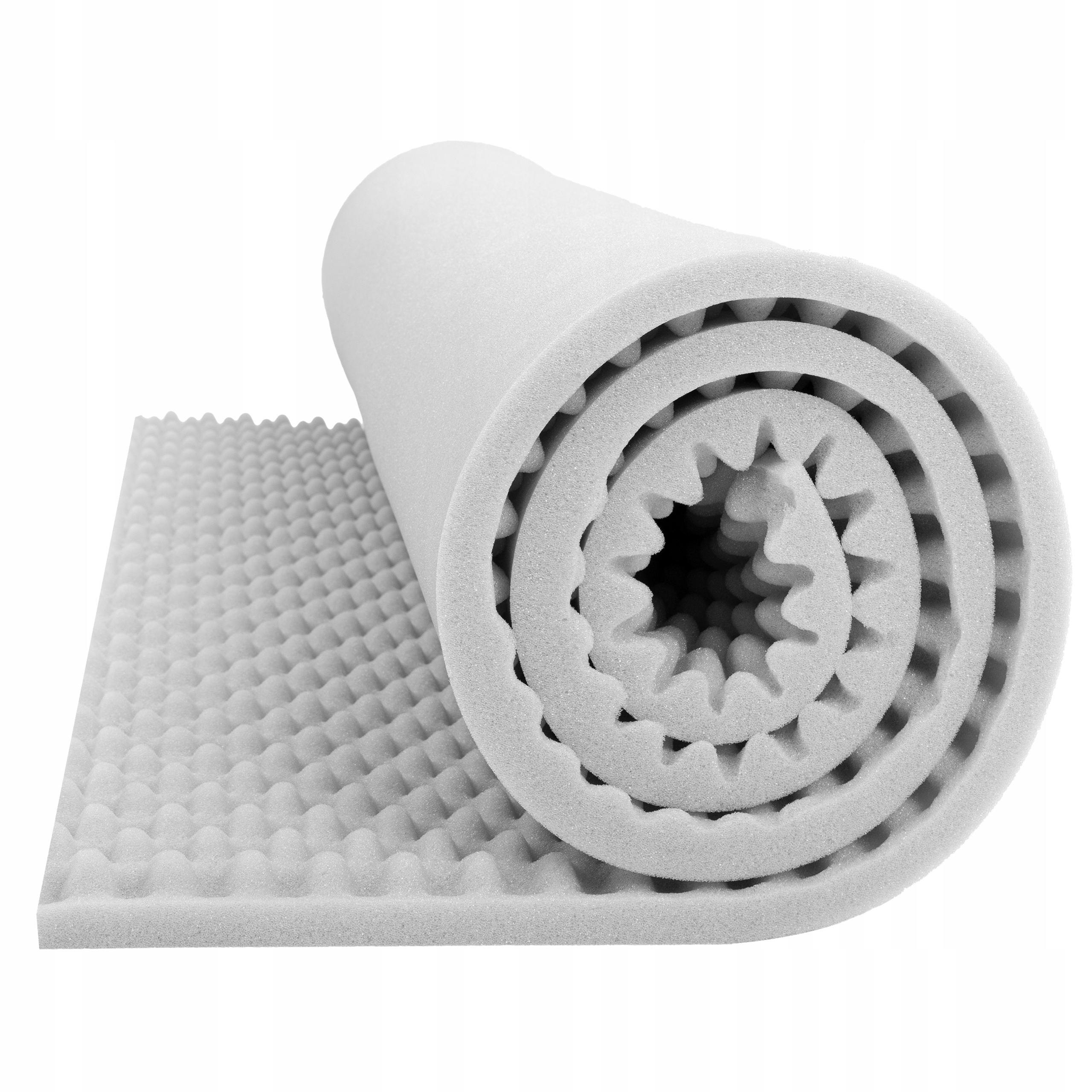 Odhlučňovací podložka Fala světle šedá 200x100x3 cm pohlcující zvuky