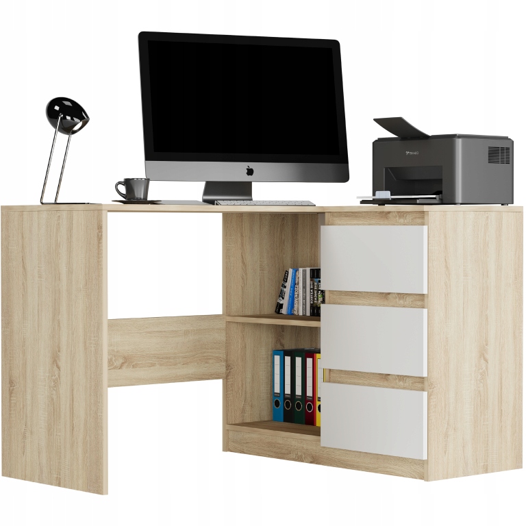 Nábytek Rohový Psací Stůl Počítač Pravý Sonom MIX N-4P