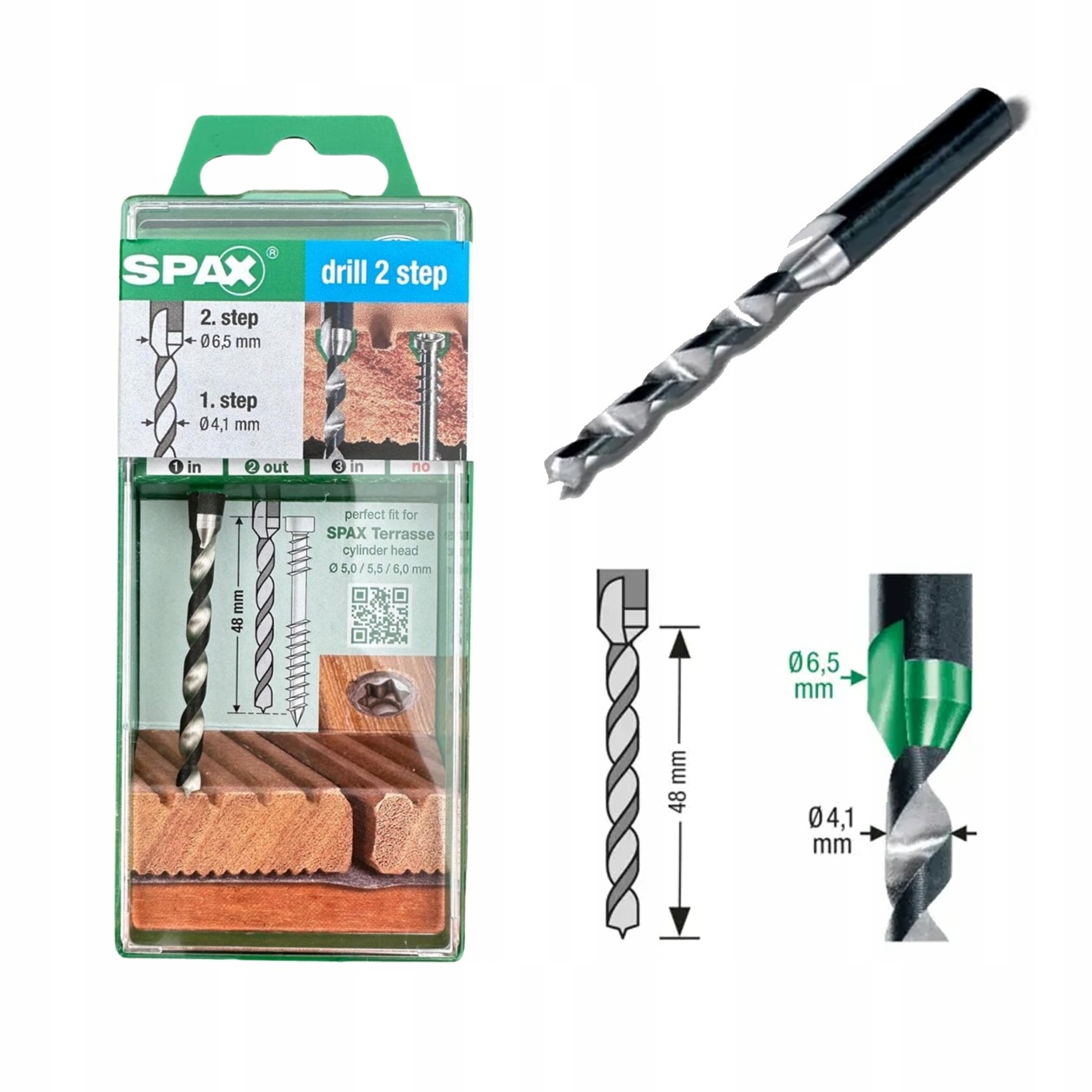 WKRĘTY DO DESKI TARASOWEJ 5X50mm SPAX 850 GREENBOX Producent Spax