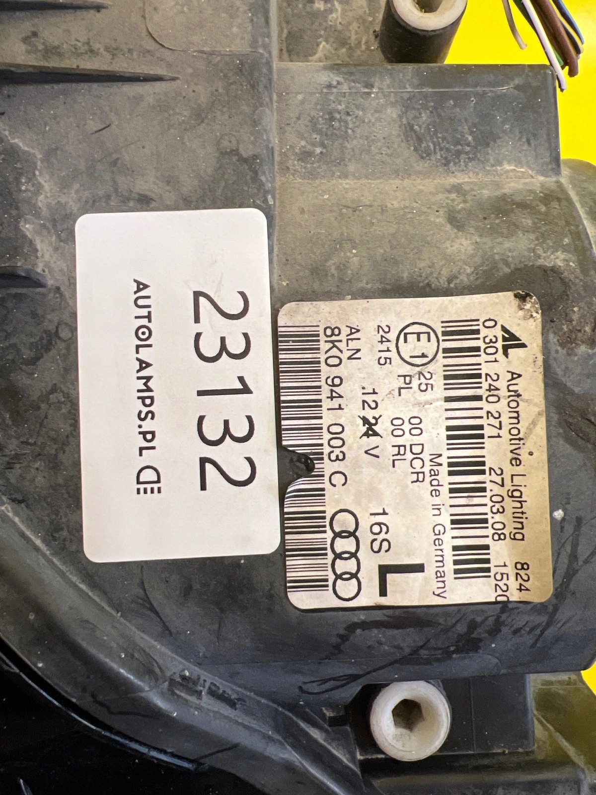 light left Audi A4 B8 8K0 Xenon non-setting 8K0941003C