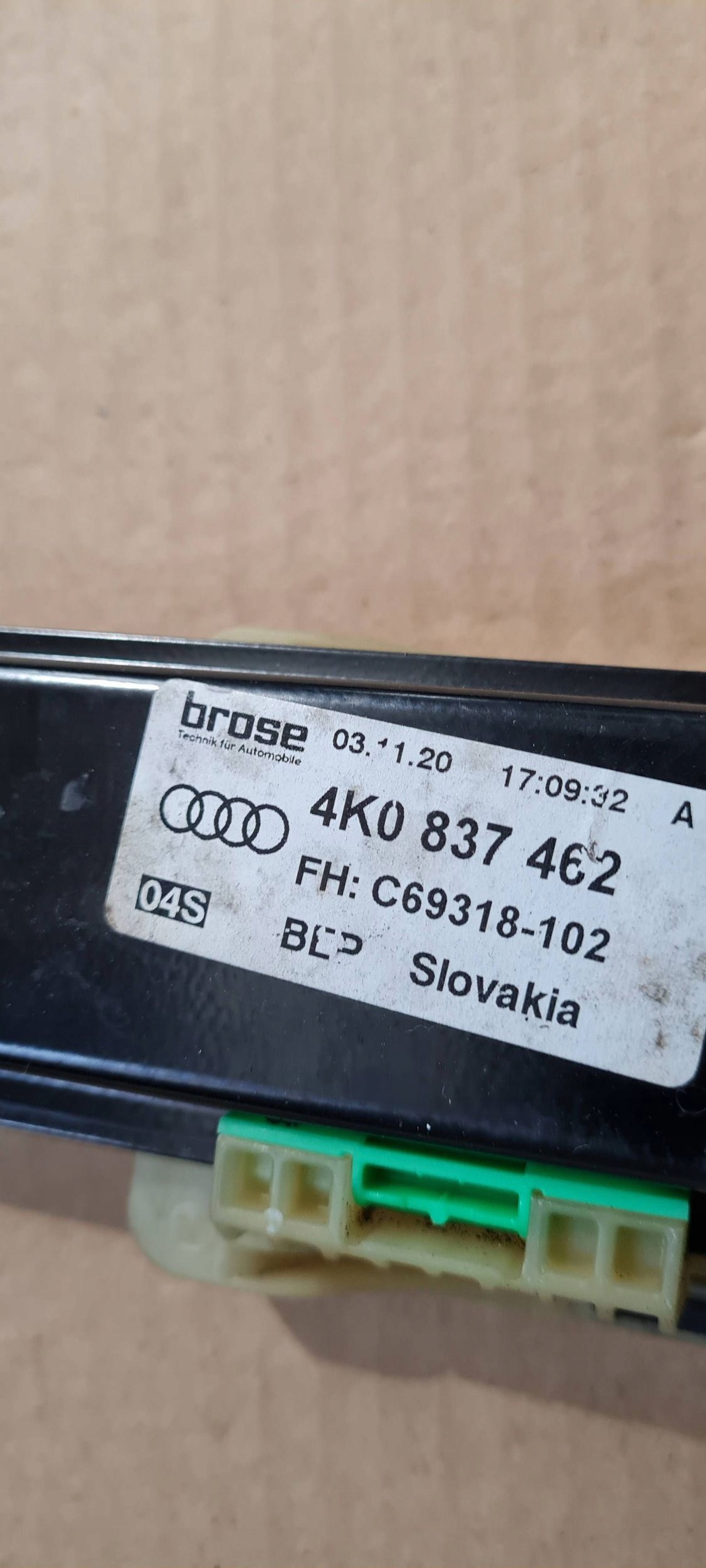 A6 C8 4K mechanism window regulator right front 4K0837462