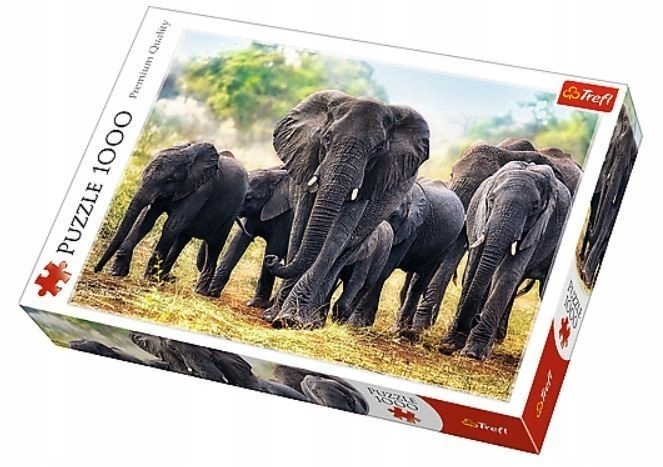 

Puzzle Afrykańskie słonie 1000 Trefl