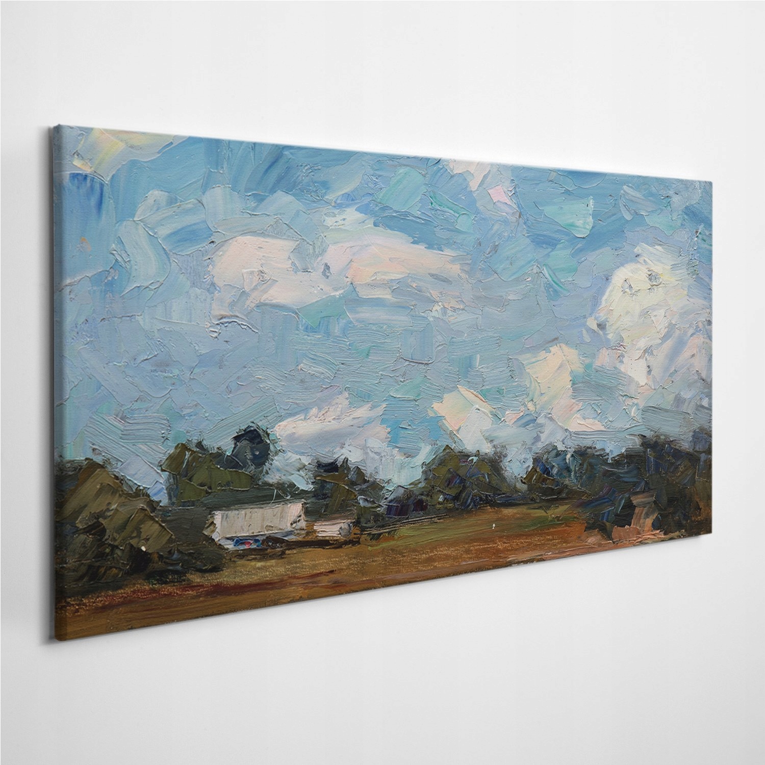 

Fotoobraz z zdjęciem Krajobraz Chata Las 120x60 cm