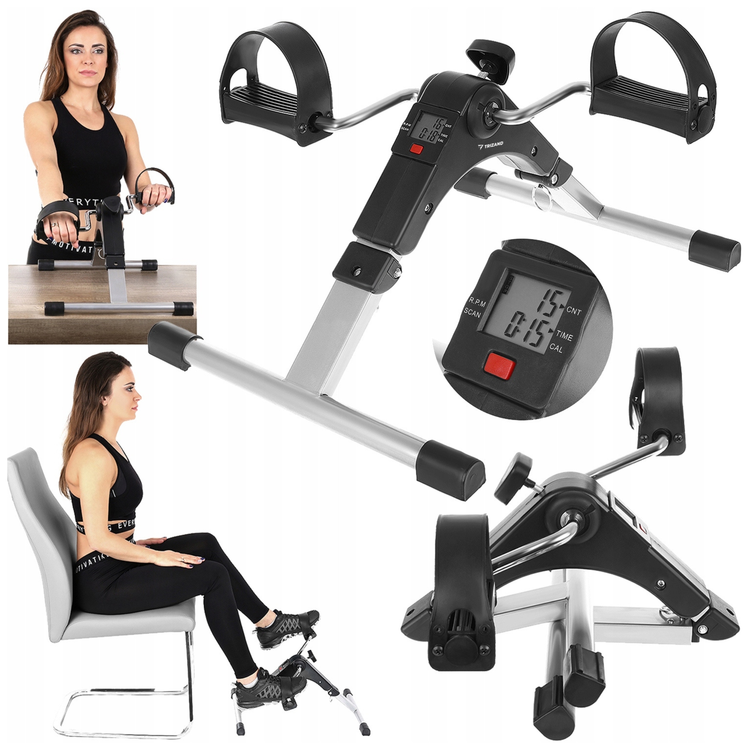 Rower Stacjonarny Rowerek Treningowy Rotor Rehabilitacyjny 2w1 do Ćwiczeń