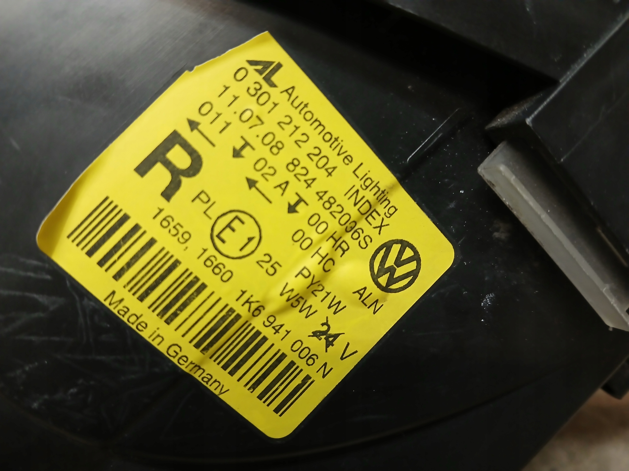 light lights front right left VW GOLF V 5 1K6941005N 1K6941006N