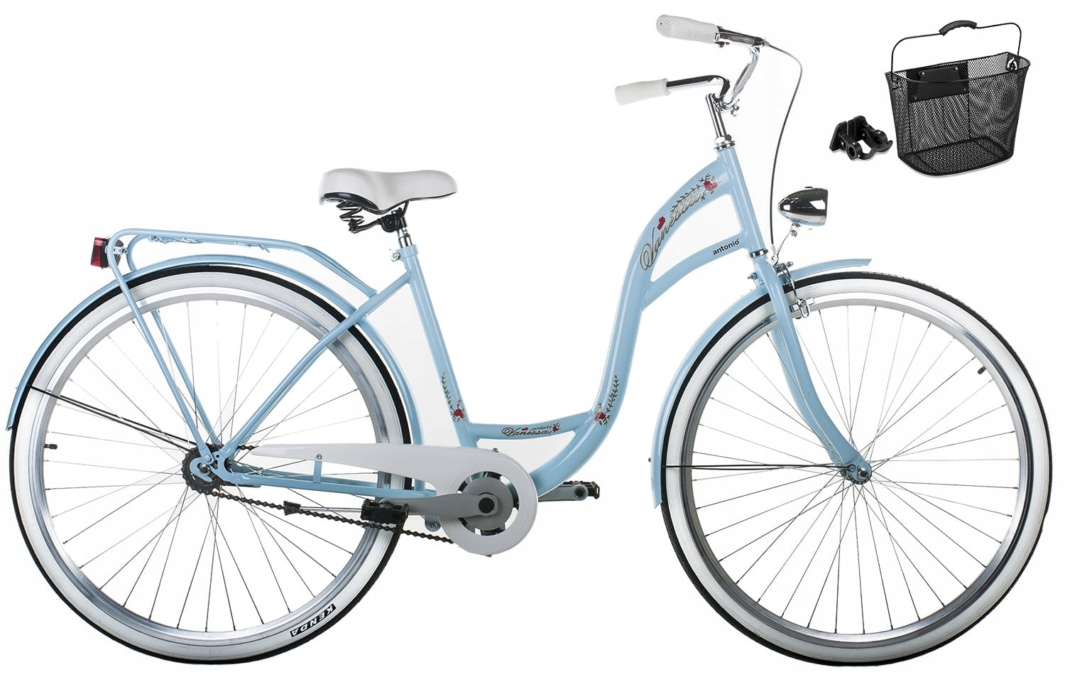 Rower Damski Damka Retro Miejski Vanessa 28 Koszyk