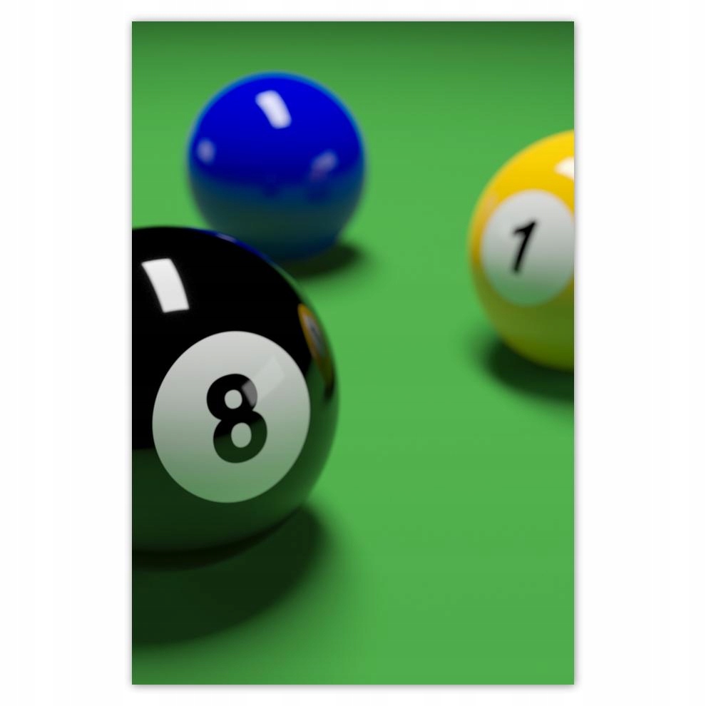 

Plakaty 40x60 Bilard Gra Stół Bile Kije