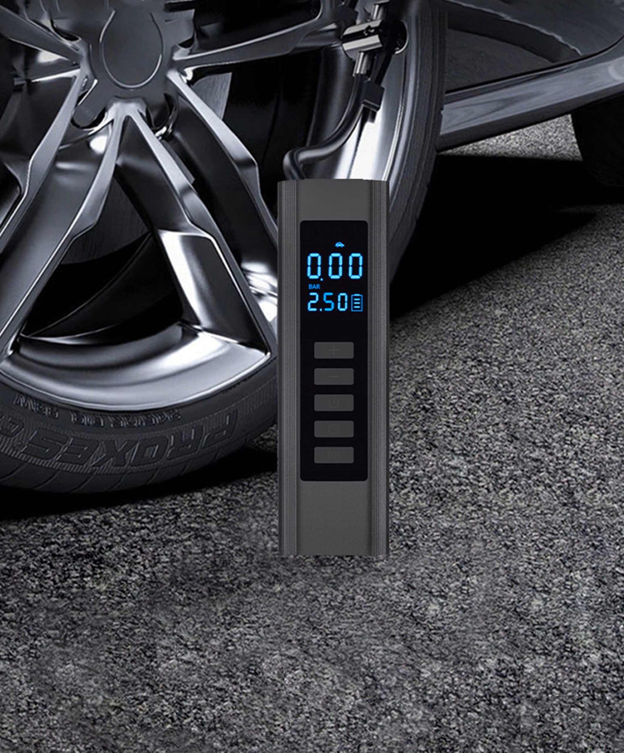 KOMPRESOR SAMOCHODOWY SPRĘŻARKA POMPKA ELEKTRYCZNA ROWEROWA PRZENOŚNA 12V Ciśnienie maksymalne 10 bar