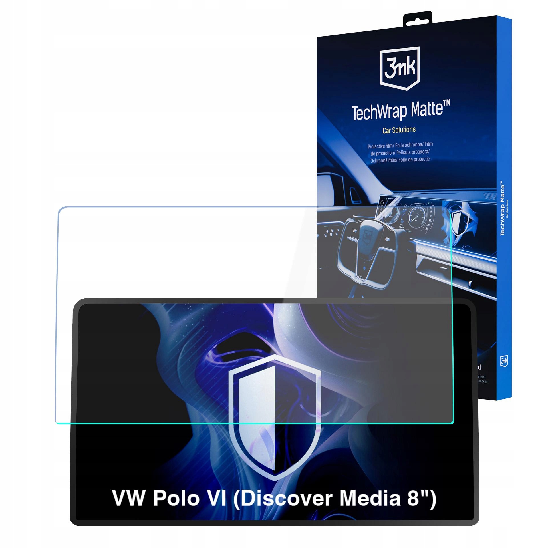 Fólie TechWrap 3mk na displej pro Vw Polo VI 2018- (Discover Media 8)