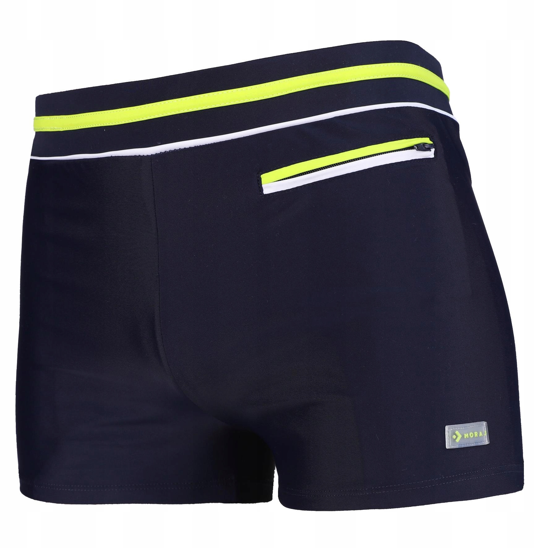 KĄPIELÓWKI MĘSKIE BOKSERKI SZORTY DOPASOWANE Z KIESZONKĄ NA ZAMEK MORAJ XXL Kod producenta KMS1800-001