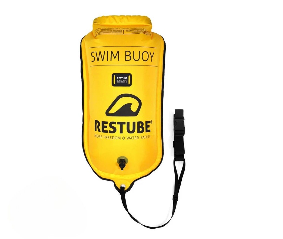 Bojka Restube Swim Buoy Pro z kieszenią na rzeczy wodoodporna do pływania