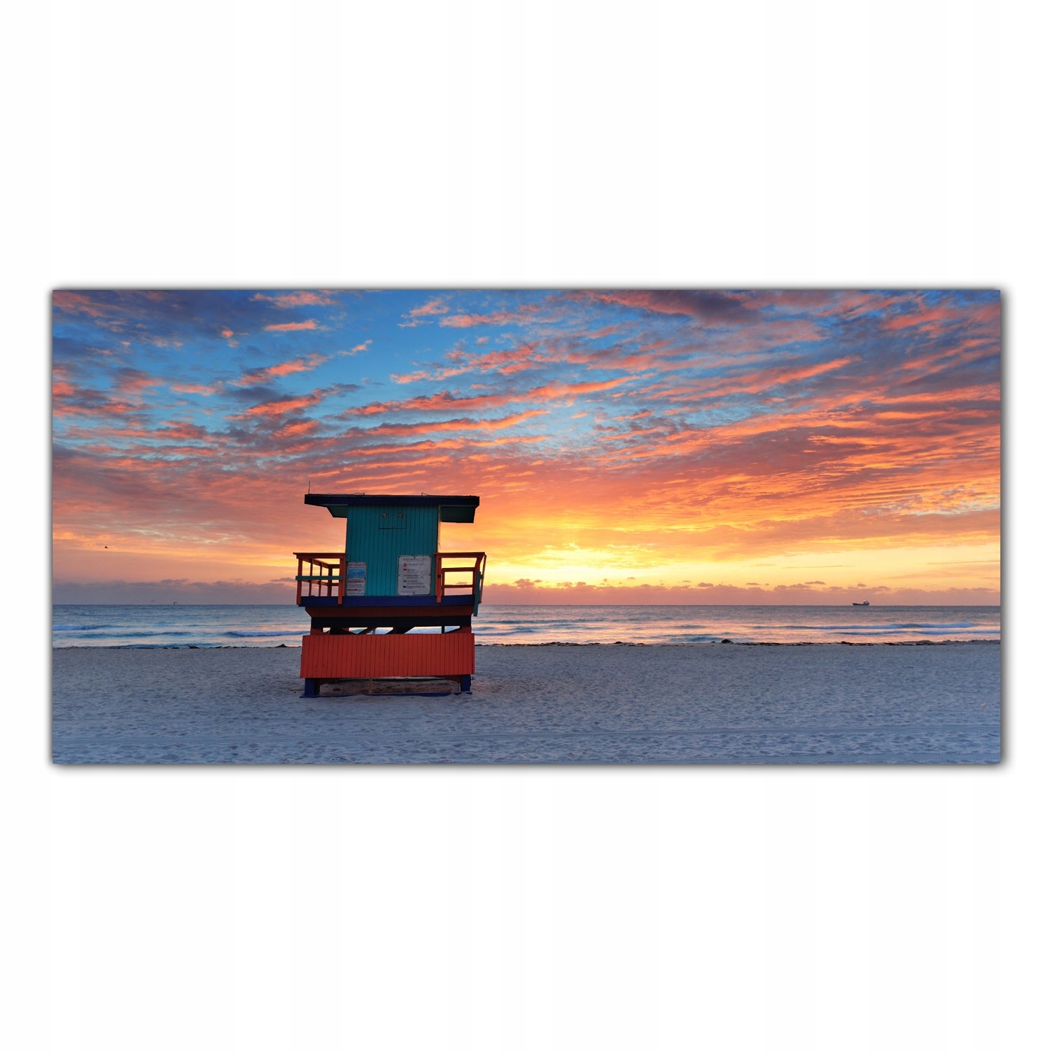 

Hartowany Obraz Szklany Miami Wschód Słońca 100x50