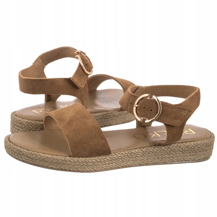 Kožené dámské sandály Ryłko Rude 1IFK8_Z_ _4PA Hnědé