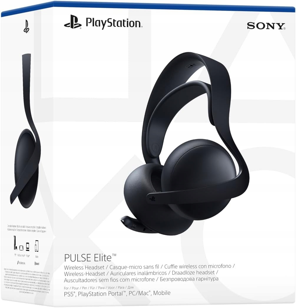 PS5 Wireless Headphones with Microphone Pulse Elite Midnight Black