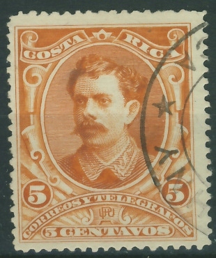 Costa Rica 5 cts. - Postać