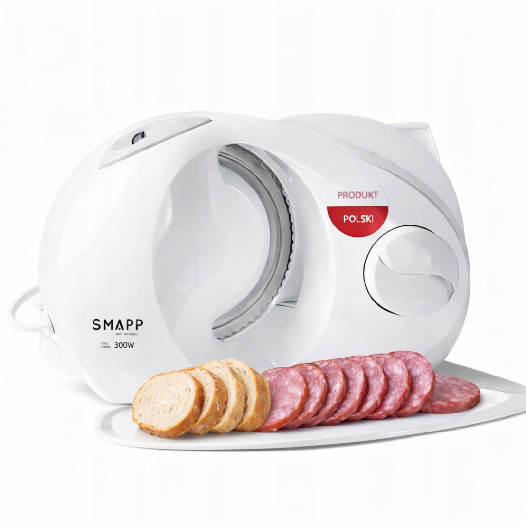 Polska krajalnica do chleba i wędlin Smapp 294.5 Biała 300 W