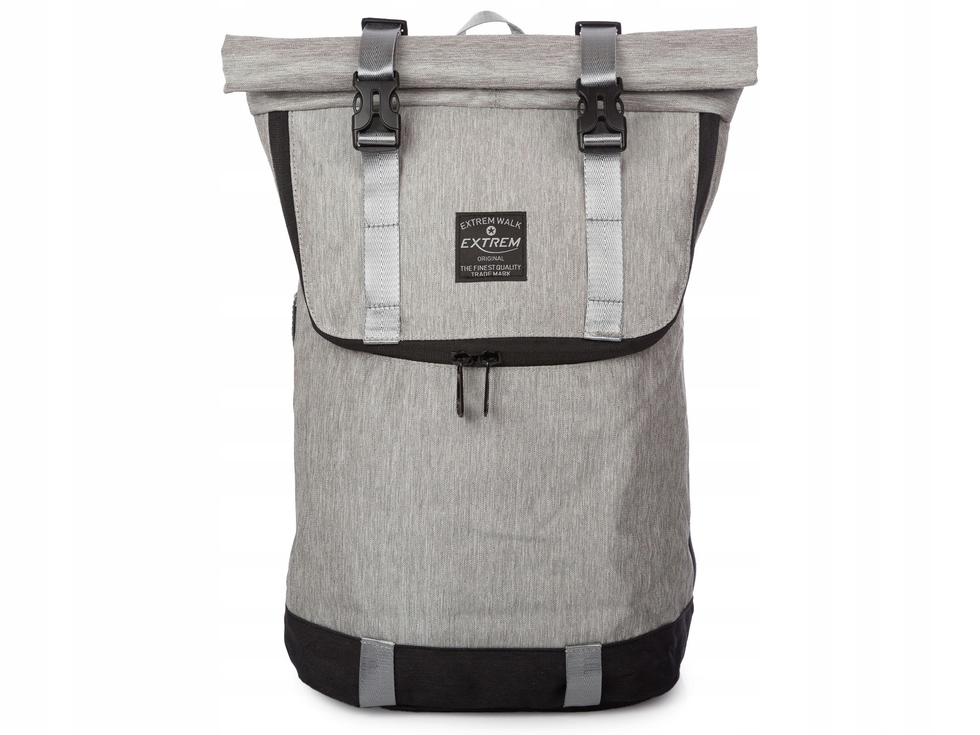 Plecak Turystyczny miejski Damski Wysoki Trekkingowy Sportowy Jasny szary