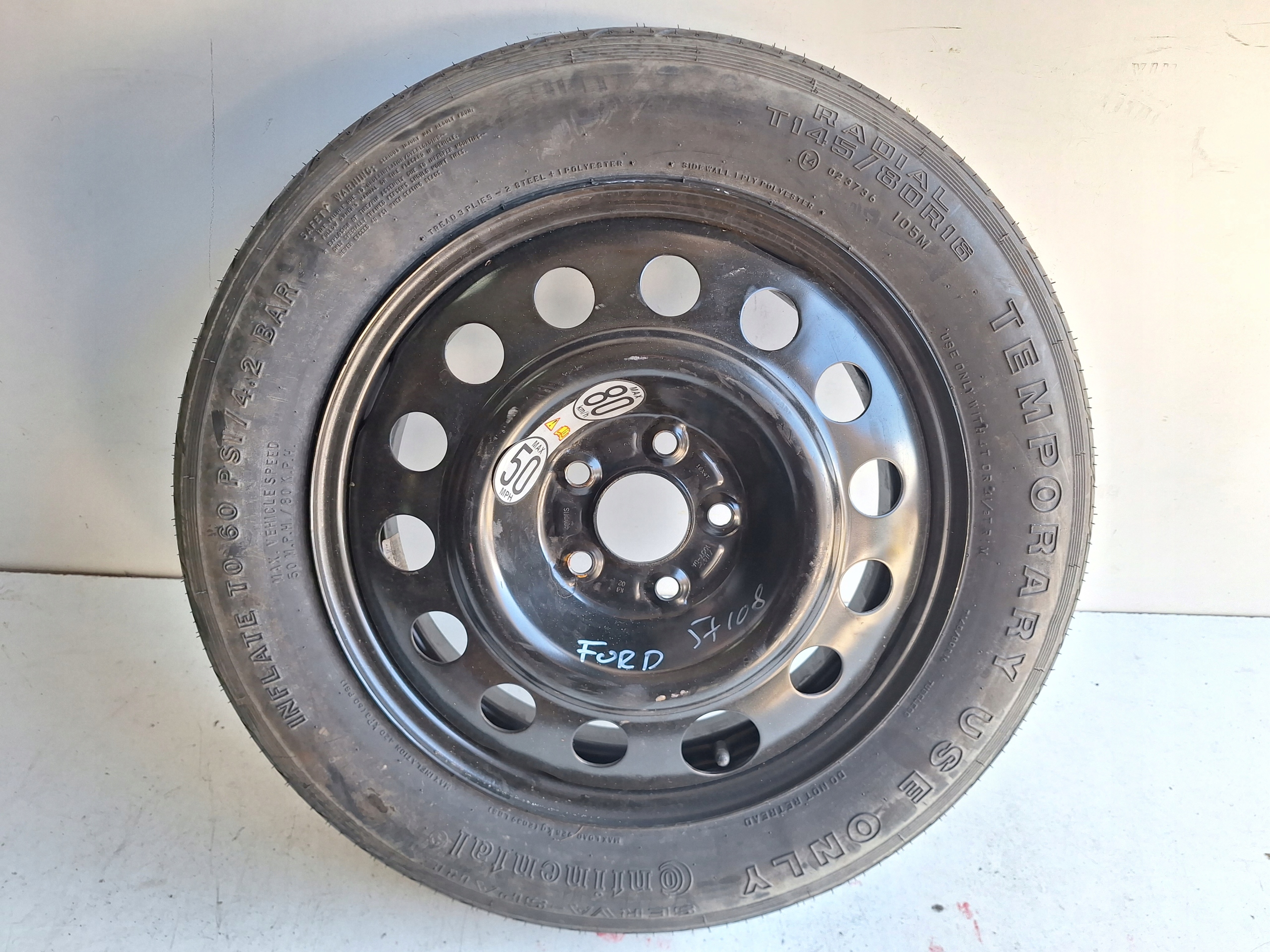 FORD JAGUAR wheel spare 5X108 145/80 R16