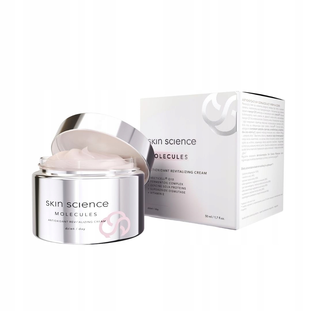 Krem odmładzający antyoksydacyjny na dzień Molecules Skin Science 50 g