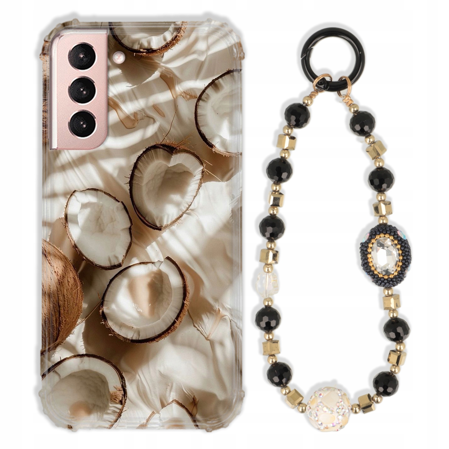 Puzdro Pre Samsung S21 Case Antishock Zirkóny Čierno Zlaté|odolné|pevné