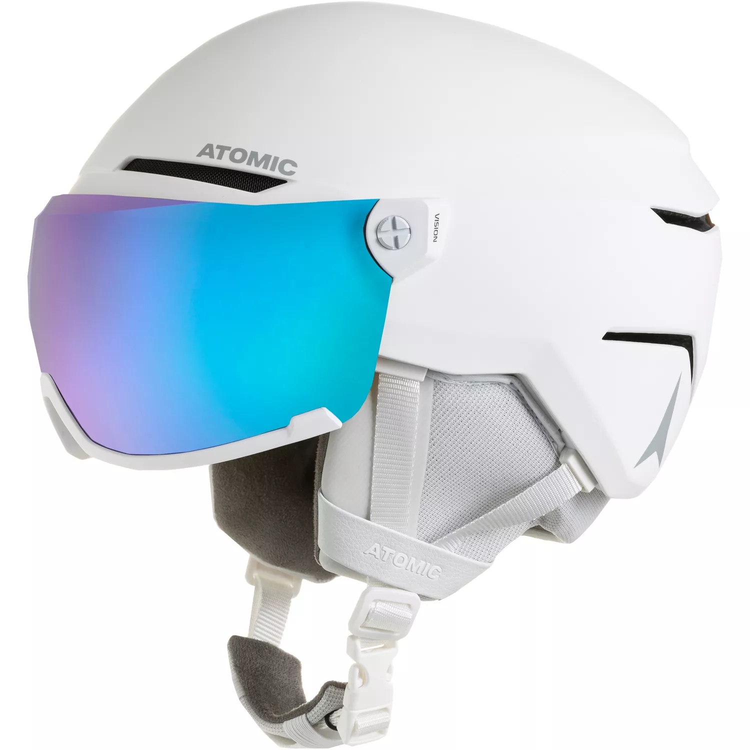 Lyžařská přilba Atomic Savor Visor Stereo White Heather S 51-55 cm