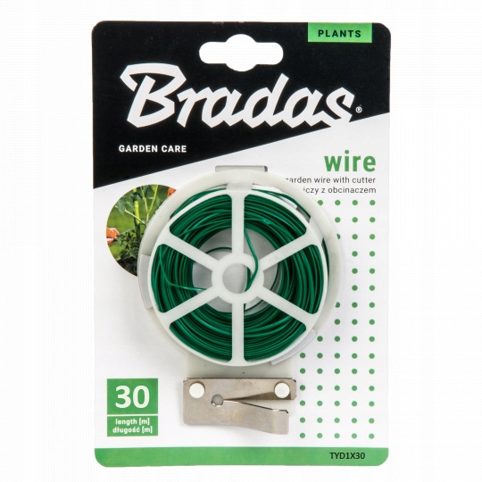 

Drut ogrodniczy z obcinaczem 30m Bradas TYD1X30