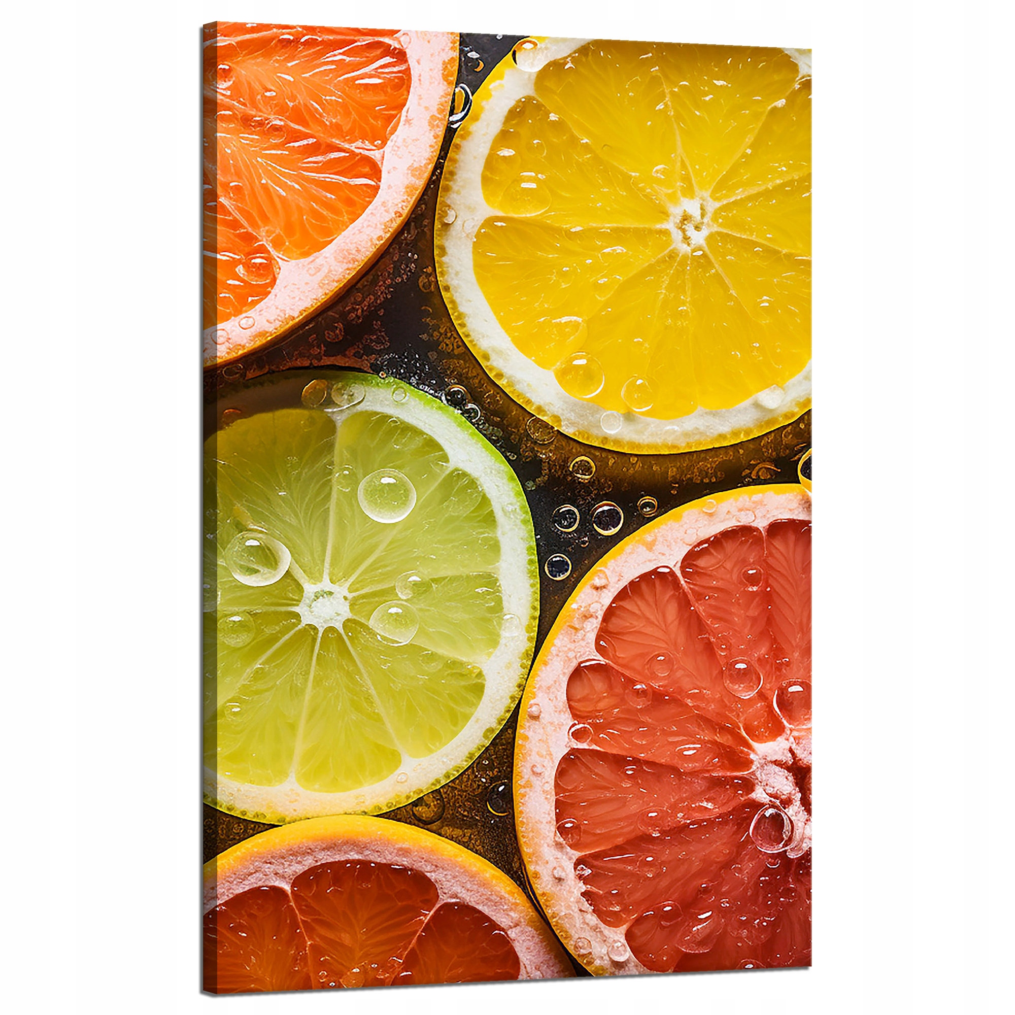 Obraz na plátně Citrusy Svěžest Limetka Grapefruit Citron 50x80