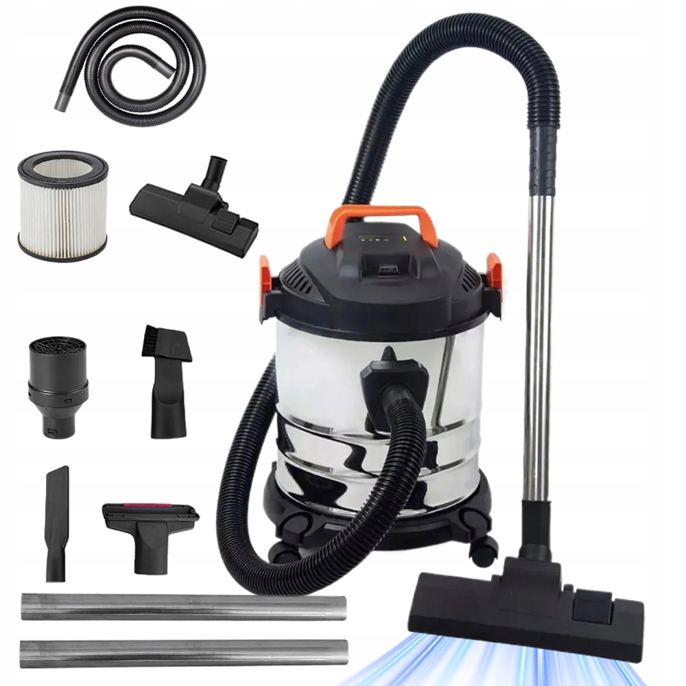 Odkurzacz Przemysłowy Do Popiołu Gruzu Pieca Podłóg Kominkowy Moc 20L 2000W