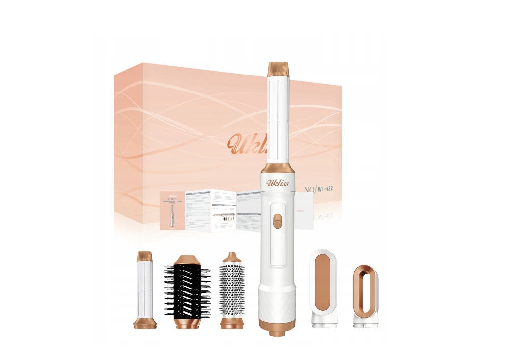 Ukliss WT-622 Suszarka Do Włosów 6W1 Do Stylizacji Włosów 6 Końcówek