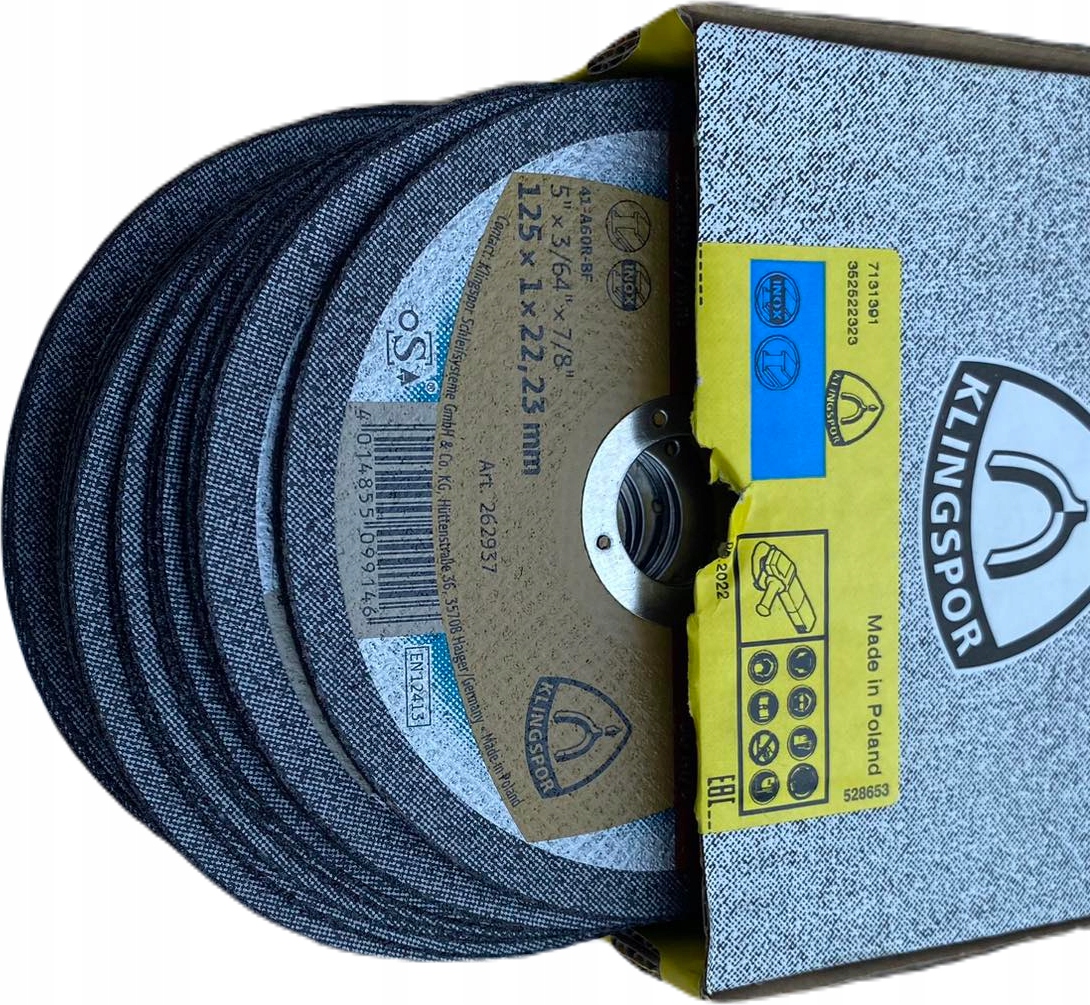 Niemiecka tarcza do twardej stali 125x1 cienka EAN (GTIN) 4014855099146