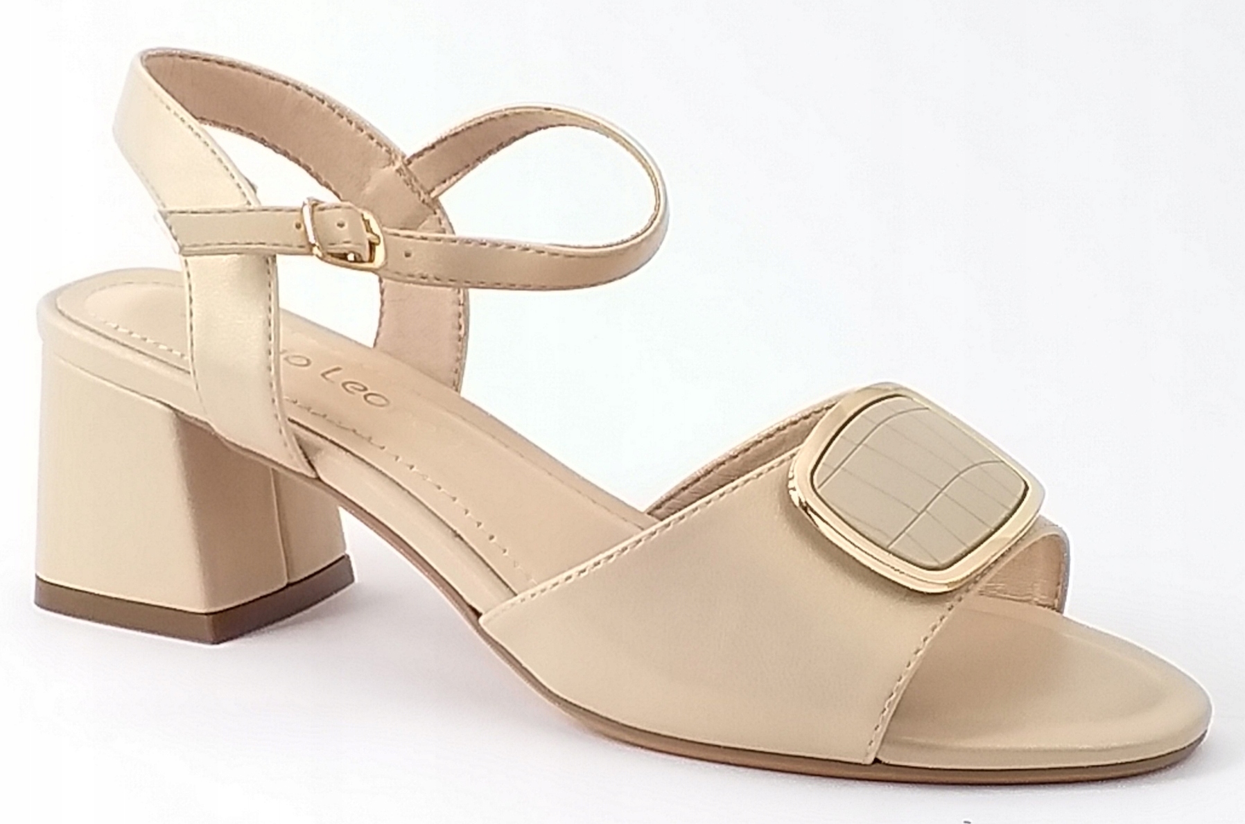 SANDAŁY SERGIO LEONE SK892 CZÓŁENKA DAMSKIE NA SŁUPKU CHAMOISS 38