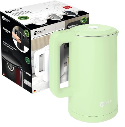 Czajnik elektryczny Balter WK04-MT 2200W miętowy 1.7l oszczędność i komfort