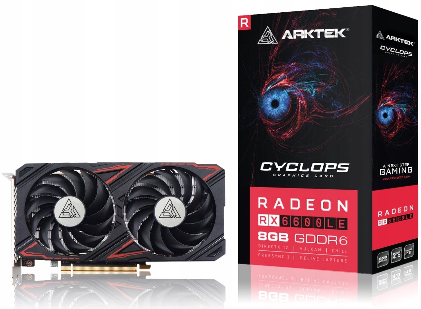 Grafická karta Arktek Radeon RX6600LE Cyclops 8GB GDDR6 Dp Hdmi