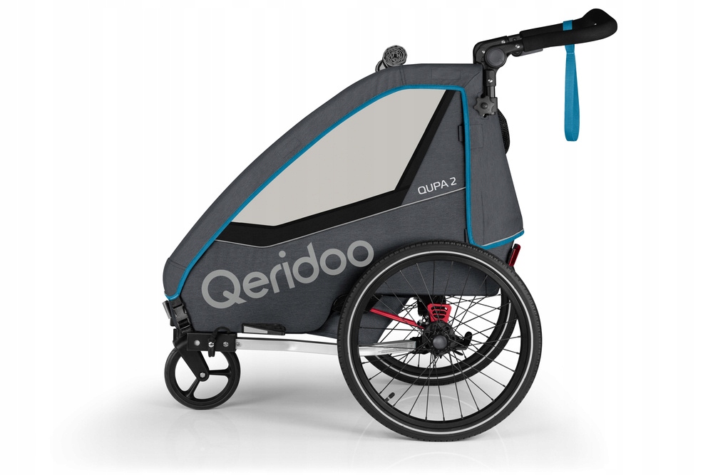 Przyczepka rowerowa dla dzieci Qeridoo Qupa 2 Blue 2023
